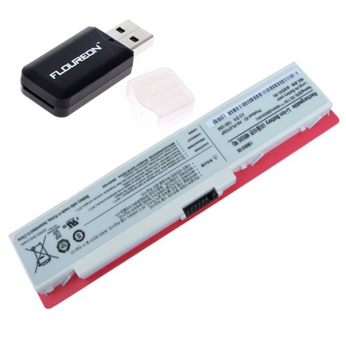 Floureon Replacement Laptop Battery for Samsung AA-PB0TC4B AA-PB0TC4L AA-PB0TC4M AA-PB0TC4R AA-PB0TC4T + Micro USB SD Card Reader On Sale