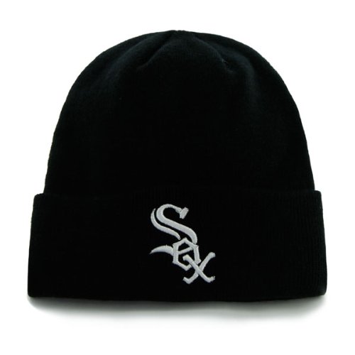 Chicago White Sox Black Beanie Hat - MLB Cuffed Winter Knit Cap at Amazon.com