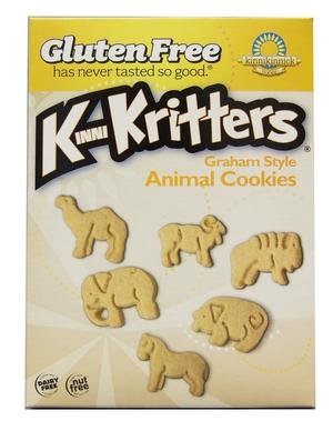Kinnikinnick Gluten Free Graham Style KinniKritter Animal Cookies - Box /8 oz.