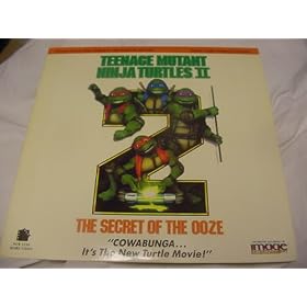 Laserdisc Teenage Mutant Ninja Turtles II The Secret Of The Ooze with Paige Turco, David Warner, Jim Henson