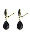 Triangular & Teardrop Gemstone Fashion Clip On Dangling Earrings