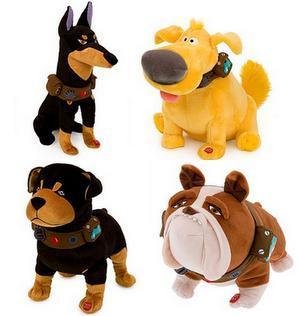 Disney Movie UP Talking Alpha Dug Beta Gamma Plush Doll