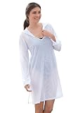 Woman Within Plus Size Hooded ultra-breezy cover-up by Swim 365