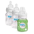 Born Free Glass Bottles 5 Oz.- 3 Pack with Bonus Silicone Sleeve