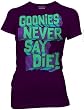 The Goonies Never Say Die! Plum Junior's T-shirt