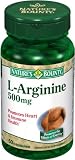 Nature's Bounty L-Arginine 500mg, 50 Capsules (Pack of 4)