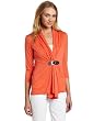 Annalee + Hope Womens Cardigan With Faux Leather Closure