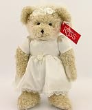 Russ Berrie White Lace And Promises Bride Teddy Bear Plush 14"