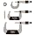 Brown & Sharpe 599-181-901 Chrome Frame Outside Micrometer Set, 0-3" Range, 0.001" Graduation