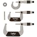 Brown & Sharpe 599-181-901 Chrome Frame Outside Micrometer Set, 0-3" Range, 0.001" Graduation