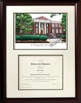 Akron Zips Graduation Diploma Frame & Pic