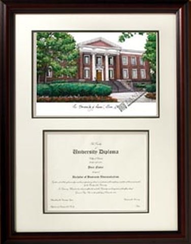 Akron Zips Graduation Diploma Frame & Pic