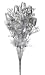 3 Bouquets of Metallic Silver Closed Rosebuds Accented with Baby's Breath