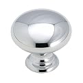 Amerock Solid Brass Knobs 4-pk.- Polished Chrome