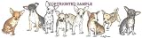 Chihuahua - Puppies in a Row by Cindy Farmer