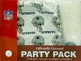 Dallas Cowboys 96 Piece Party Pack Plastic Dinnerware Set by Duck House