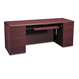 HON : 10700 Series Computer Credenza, 72w x 24d x 29-1/2h, Mahogany Frame/Top -:- Sold as 2 Packs of - 1 - / - Total of 2 Each