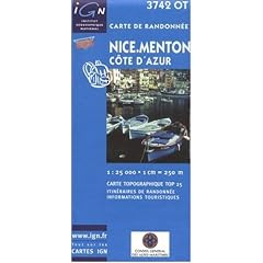 Carte de randonn�e : Nice - Menton