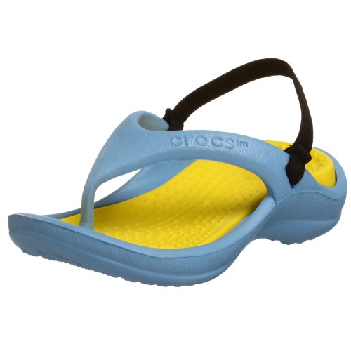 Crocs Athens Sandal (Toddler/Little Kid),Light Blue/Yellow,6-7 M US Toddler
