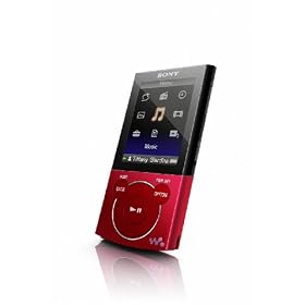 Sony Walkman E-340 Series 8 GB Video MP3 Player (Red)