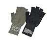 G.I. Wool Fingerless Glove, Black or Olive Drab