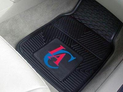 Los Angeles Clippers Black 2-Piece Vinyl Car Mat Set