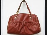 MAXX New York Satchel Handbag Cognac Brown