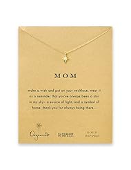 Dogeared Mom North Star Gold Dipped Reminder Wish Boxed Necklace