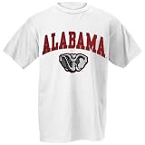 Alabama Crimson Tide White Bare Essentials T-shirt