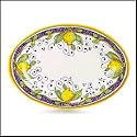 Handmade Alcantara Oval Platter From Italy
