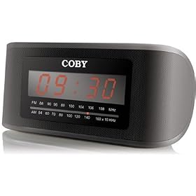 Coby CRA54 Digital Alarm Clock with AM/FM Radio