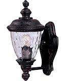 Maxim Lighting 40495WGOB Carriage House VX 1-Light Straight Mount Outdoor 12.5-Inch Wall Lantern, Oriental Bronze Finish