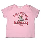 Infant / Baby NCAA Arkansas Razorbacks My First Tee T-Shirt - Pink (Size: 3/6)