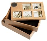 Umbra Spindra Pivoting Storage Box with Magnetic Closure- Natural
