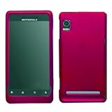 Hot Pink Rubberized Hard Cover Crystal Case for Motorola Droid 2 A955