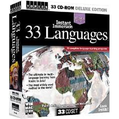 Instant Immersion Learn 33 Languages Tutor DVD-ROM – Arabic, Bengali, Brazilian (Portuguese), Chinese (Cantonese), Dutch, English, Farsi (Persian), Finish, French, German, Greek, Hebrew, Hindi, Hungarian, Irish, Italian, Japanese, Korean, Latin, Norwegian, Polish, Punjabi, Russian, Slovak, Spanish, Swahili, Swedish, Tagalog (Filipino), Thai, Tibetan, Ukrainian, Vietnamese, Zulu