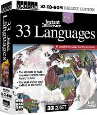 Instant Immersion Learn 33 Languages Tutor DVD-ROM