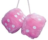 Pink Fluffy Furry Dice