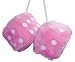 Outdoor Living : Pink Fluffy Furry Dice