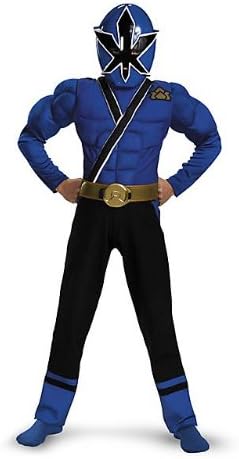 Blue Ranger Samurai Classic Muscle Costume - Medium