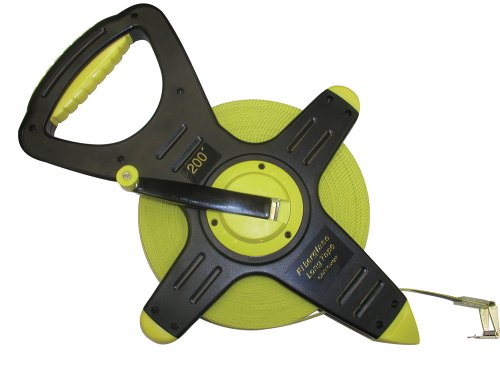 CST/Berger 74-Y2008 200ft Fiberglass Zip-Line, Pro-Series Open Reel Tape in FEET/8THS