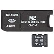 Sandisk 4GB M2 Memory Stick Micro w/ MS PRO Adapter (SDMSM2-4096, bulk package)