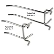 Pegboard Hooks, Double Straight Hook 2" for 1/8" or 1/4" Peg Board