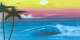 Airbrushed License Plate - Beach - Wave - #828