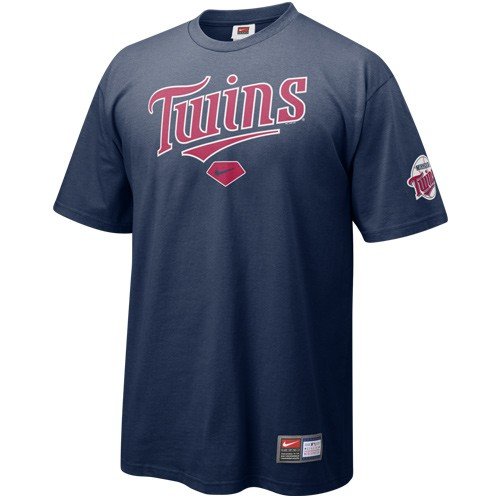Nike Minnesota Twins Navy Blue 2008 Practice T-shirt