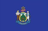 Valley Forge Nylon Maine State Flag, measures 3-Foot x 5-Foot