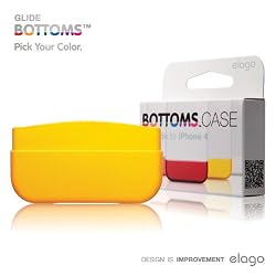elago S4 Glide Bottoms Case for iPhone4 - Sport Yellow