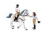 Review Le Toy Van  / Exclusive to Amazon.co.uk. Le Toy Van - Papo Riding Set 2 Female Rider with Horse (White Horse with Saddle / Riding Girl / Horse Woman)