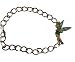 Tinkerbell Fairy Green Pendant Silver Color Chain Costume Bracelet RS.1749.00