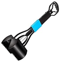 OxGord Jumbo Foldable Pooper Scooper Dog Waste Scoop Sanitary Pickup Remover for Outdoor Pet Puppy Cat Kitten
